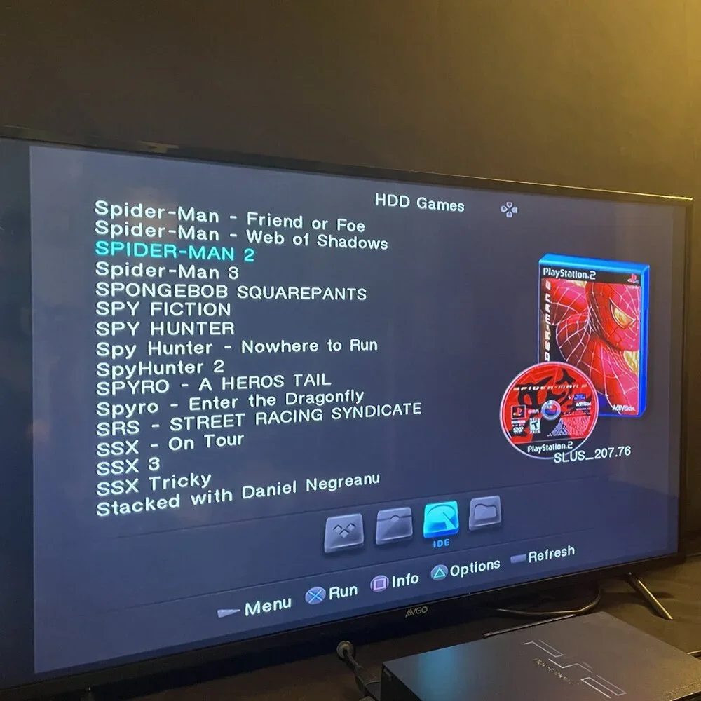 Playstation 2 Ps2 4TB Drive, Red Wireless Controllers, Games, Hdmi With Accessor
